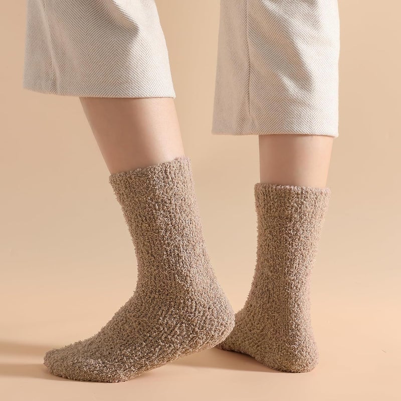 Premillow Womens Fuzzy Socks Fluffy Socks Women Winter Cozy Sock Warm Slipper Home Sleeping Sock for Women - Image 5